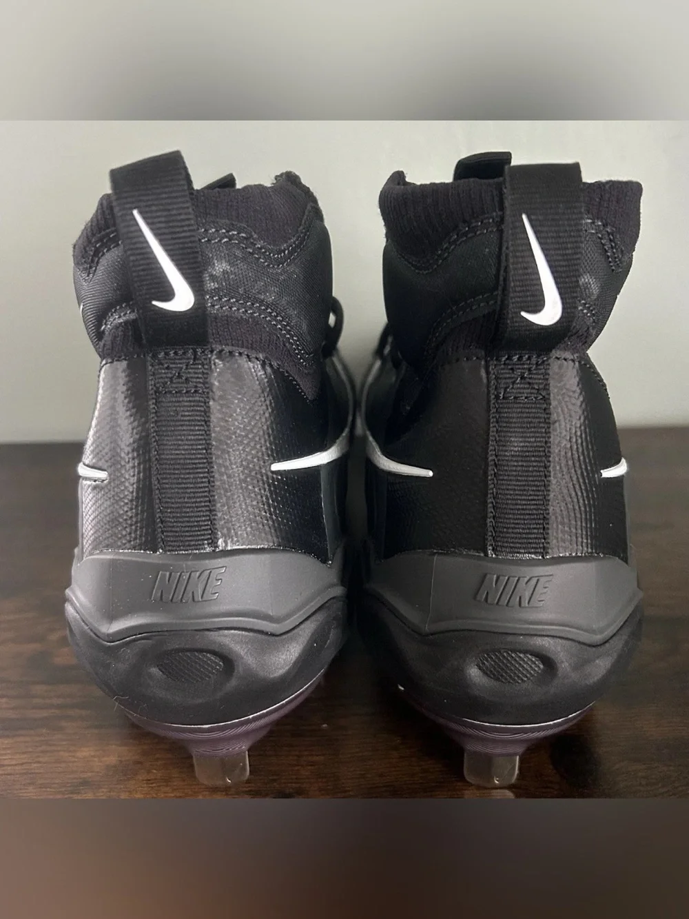 Nike Alpha Huarache NXT Metal Baseball Cleats Black Mens Size 9 DJ6517-010